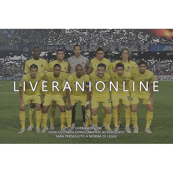 Napoli - 27/09/2011 - Stadio San Paolo - Uefa Champions League 2011/2012 - Fase a gironi (Gruppo A) - Napoli vs Villareal - nella foto: LA FORMAZIONE DEL VILLAREAL Œ© Fabrizio Corradetti - Ag. Aldo Liverani sas
