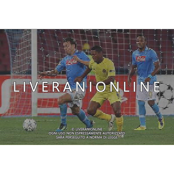 NAPOLI - VILLAREAL CHAMPIONS LEAGUE 27/09/2011 NELLA FOTO: HUGO CAMPAGNARO ©MOSCA/AGENZIA ALDO LIVERANI SAS