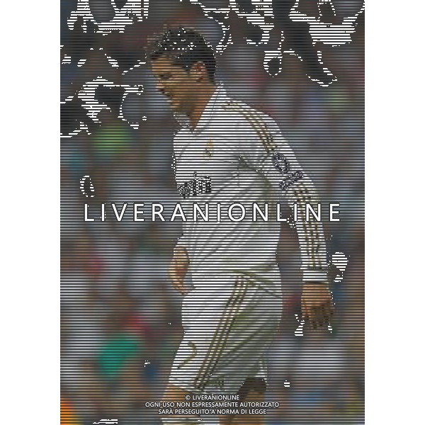 madrid (27/09/2011).- Estadio Santiago Bernabeu. UEFA Champion League, Match 2 Real Madrid- AFC Ajax. Cristiano Ronaldo con dolor. © Alex Cid-Fuentes / ALFAQUI AG ALDO LIVERANI ONLY ITALY