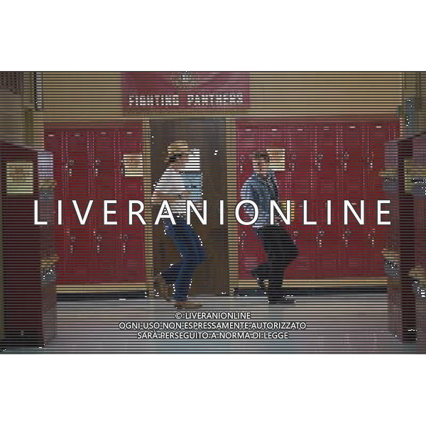 Left to right: Miles Teller plays Willard and Kenny Wormald plays Ren in FOOTLOOSE, from Paramount Pictures and Spyglass Entertainment. / Foto di scena del film Footloose - AG. ALDO LIVERANI SAS- ITALY ONLY *** Local Caption *** .