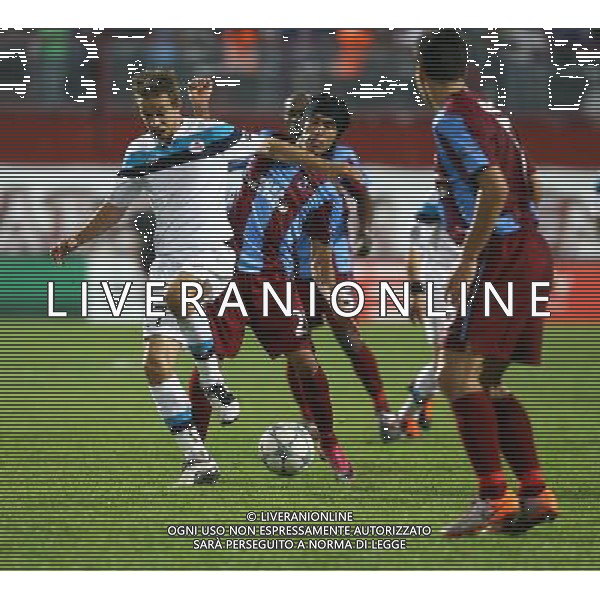 UEFA Champions league group B football match between Trabzonspor and Lille at Avni Aker Stadium in Trabzon, Turkey. 27.09.2011 Pictured: Benoit Pedretti (L) of Lille and Gustavo Colman (R) of Trabzonspor. LIGA MISTRZOW SEZON 2011/2012 PILKA NOZNA TRABZONSPOR vs LILLE FOT. SESKIM/NEWSPIX.PL TURKEY, GERMANY, AUSTRIA AND UK OUT !!! --- Newspix.pl TRABZONSPOR vs LILLE UEFA CHAMPIONS LEAGUE PH.AG ALDO LIVERANI SAS ITALY ONLY *** Local Caption *** .