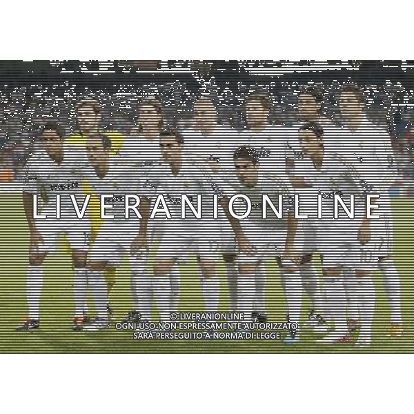 Real Madrid\'s team photo before UEFA Champions League match. September 27, 2011. (ALTERPHOTOS/Alvaro Hernandez) /AG ALDO LIVERAN SAS ITALY ONLY
