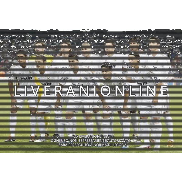 Real Madrid\'s team photo before UEFA Champions League match. September 27, 2011. (ALTERPHOTOS/Alvaro Hernandez) /AG ALDO LIVERAN SAS ITALY ONLY