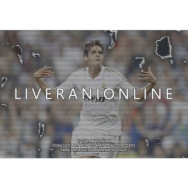 Real Madrid\'s Kaka celebrates during UEFA Champions League match. September 27, 2011. (ALTERPHOTOS/Alvaro Hernandez) /AG ALDO LIVERAN SAS ITALY ONLY
