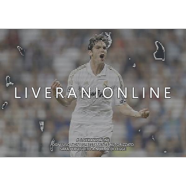 Real Madrid\'s Kaka celebrates during UEFA Champions League match. September 27, 2011. (ALTERPHOTOS/Alvaro Hernandez) /AG ALDO LIVERAN SAS ITALY ONLY