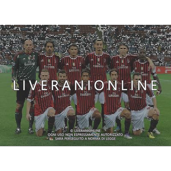 UEFA Champions League 2011/2012 Gruppo H Milano - 28.09.2011 Milan-FK Viktoria Plzen Nella Foto:milan squadra formazione /Ph.Vitez-Ag. Aldo Liverani