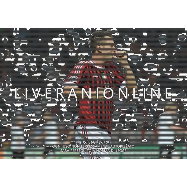 UEFA Champions League 2011/2012 Gruppo H Milano - 28.09.2011 Milan-FK Viktoria Plzen Nella Foto:esultanza dopo il gol di antonio cassano /Ph.Vitez-Ag. Aldo Liverani