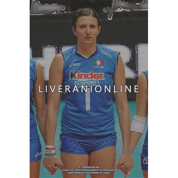 Monza 28-09-2011 Campionati Europei femminili di Pallavolo - Quarti di finale Italia - Olanda nella foto: Sara Anzanello (Italia) foto Roberto Garavaglia - ag. Aldo Liverani sas