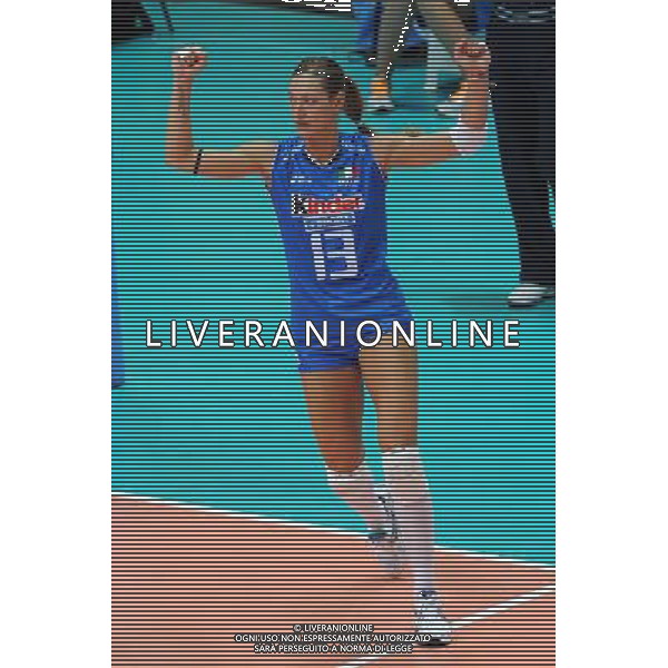 Monza 28-09-2011 Campionati Europei femminili di Pallavolo - Quarti di finale Italia - Olanda nella foto: Valentina Arrighetti (Italia) foto Roberto Garavaglia - ag. Aldo Liverani sas