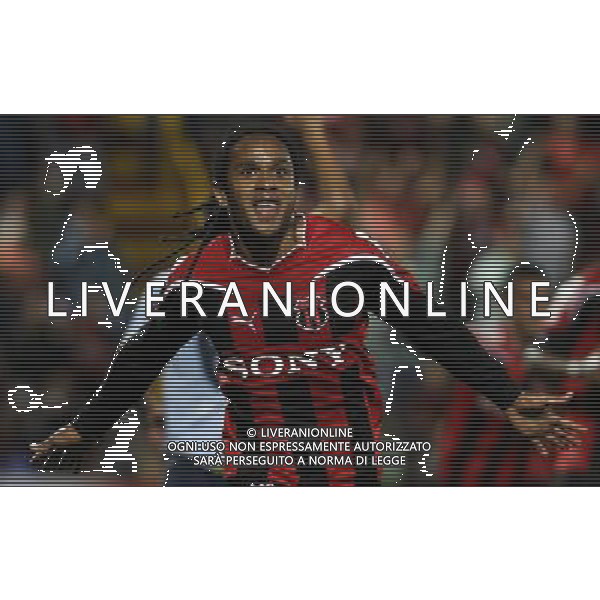 (110930) ALAJUELA, Sept. 30, 2011 () Johnathan McDonald of Liga Deportiva Alajuelense of Costa Rica celebrates scoring against Motagua of Honduras during the Champions League soccer match held at Alejandro Morera Soto stadium, in Alajuela, Costa Rica, on Sept. 29, 2011. (/Kent Gilbert) (py) / AG. ALDO LIVERANI SAS- ITALY ONLY *** Local Caption *** .