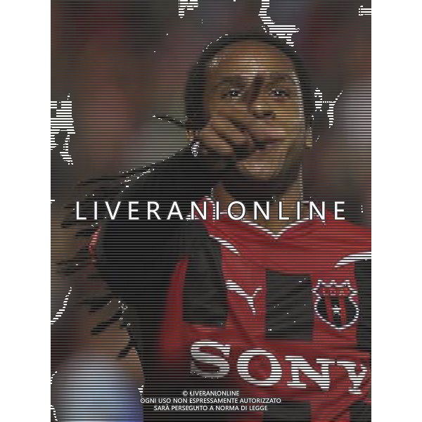 (110930) ALAJUELA, Sept. 30, 2011 () Johnathan McDonald of Liga Deportiva Alajuelense of Costa Rica celebrates scoring against Motagua of Honduras during the Champions League soccer match held at Alejandro Morera Soto stadium, in Alajuela, Costa Rica, on Sept. 29, 2011. (/Kent Gilbert) (py) / AG. ALDO LIVERANI SAS- ITALY ONLY *** Local Caption *** .