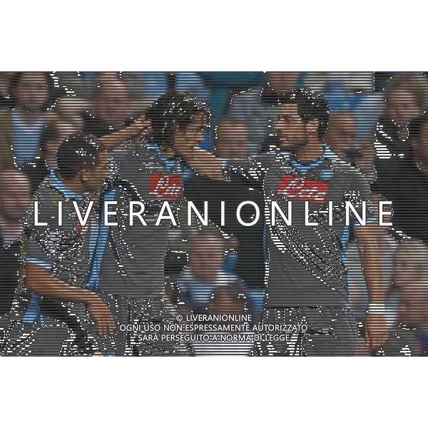 14 SETTEMBRE 2011 MANCHESTER CITY,NAPOLI NELLA FOTO: ESULTANZA CAVANI DOPO IL GOL FOTO MOSCA- AG.LIVERANI