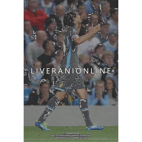 14 SETTEMBRE 2011 MANCHESTER CITY,NAPOLI NELLA FOTO: ESULTANZA CAVANI DOPO IL GOL FOTO MOSCA- AG.LIVERANI