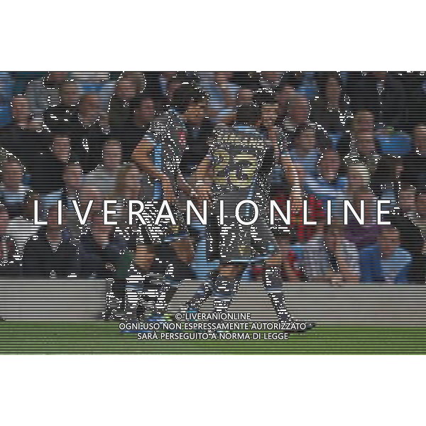 14 SETTEMBRE 2011 MANCHESTER CITY,NAPOLI NELLA FOTO: ESULTANZA CAVANI DOPO IL GOL FOTO MOSCA- AG.LIVERANI