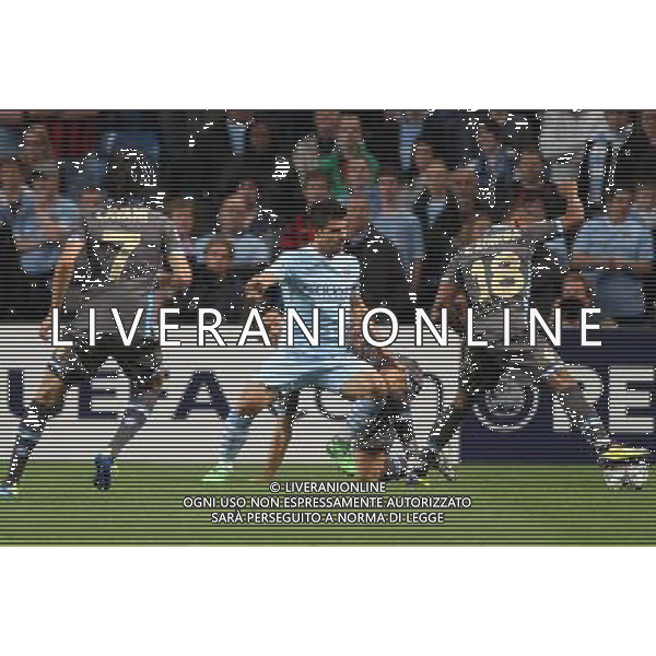 14 SETTEMBRE 2011 MANCHESTER CITY,NAPOLI NELLA FOTO: AGUERO , ARONICA FOTO MOSCA- AG.LIVERANI