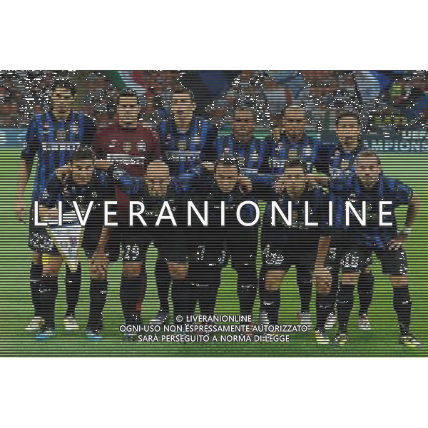 UEFA Champions League 2011/2012 Gruppo B Milano - 14.09.2011 Inter-Trabzonspor Nella Foto:inter squadra formazione /Ph.Vitez-Ag. Aldo Liverani