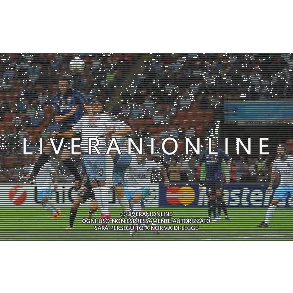UEFA Champions League 2011/2012 Gruppo B Milano - 14.09.2011 Inter-Trabzonspor Nella Foto:pazzini-colman /Ph.Vitez-Ag. Aldo Liverani