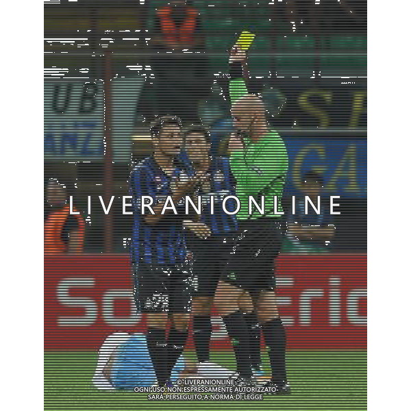 UEFA Champions League 2011/2012 Gruppo B Milano - 14.09.2011 Inter-Trabzonspor Nella Foto:zarate ammonito /Ph.Vitez-Ag. Aldo Liverani
