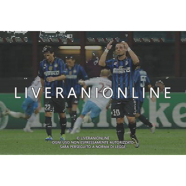 UEFA Champions League 2011/2012 Gruppo B Milano - 14.09.2011 Inter-Trabzonspor Nella Foto:delusione sneijder /Ph.Vitez-Ag. Aldo Liverani