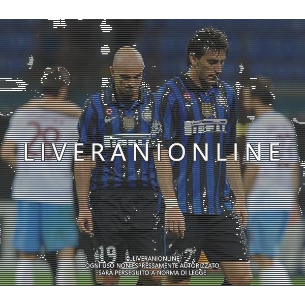 UEFA Champions League 2011/2012 Gruppo B Milano - 14.09.2011 Inter-Trabzonspor Nella Foto:delusione milito cambiasso /Ph.Vitez-Ag. Aldo Liverani