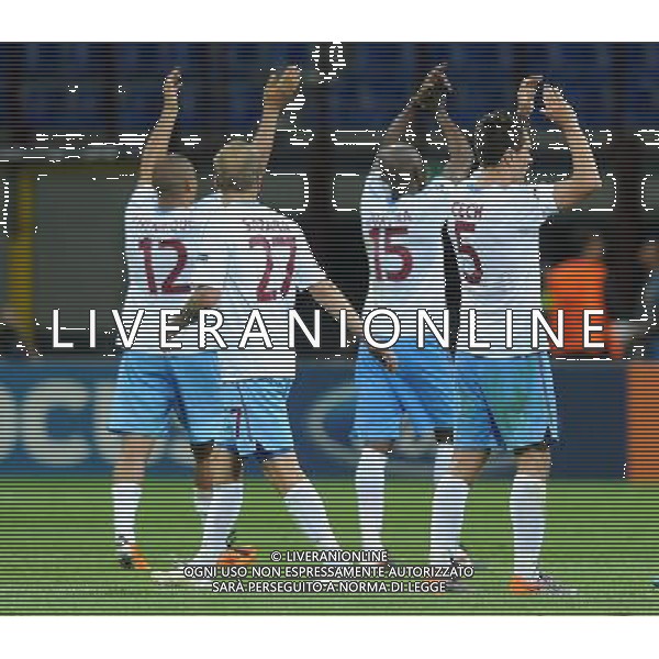 UEFA Champions League 2011/2012 Gruppo B Milano - 14.09.2011 Inter-Trabzonspor Nella Foto:esultanza finale trabzonspor /Ph.Vitez-Ag. Aldo Liverani