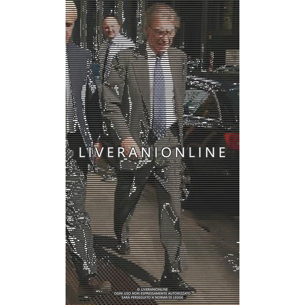 MILANO - 21-9-2011 ARRIVO PRESIDENTE MASSIMO MORATTI NEGLI UFFICI DELLA SARAS IL GIORNO DOPO LA SCONFITTA DELL\'INTER CON IL NOVARA PH.FIOCHI/ALDO LIVERANI