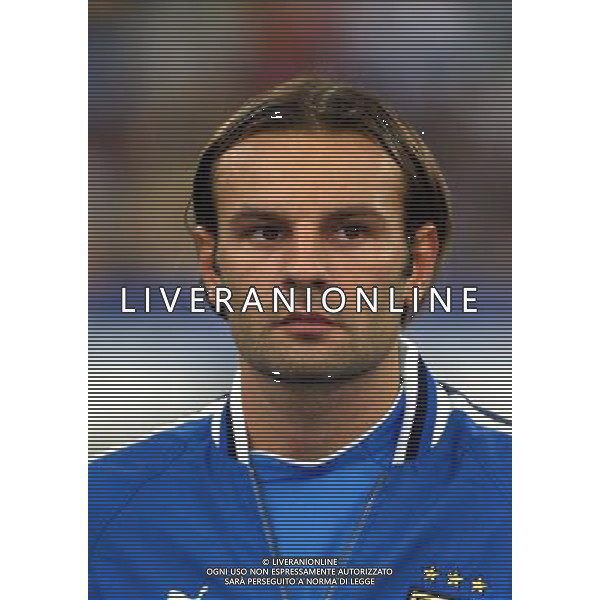 NAZIONALE ITALIANA CALCIO 2004 NELLA FOTO CRISTIANO ZANETTI AGENZIA ALDO LIVERANI