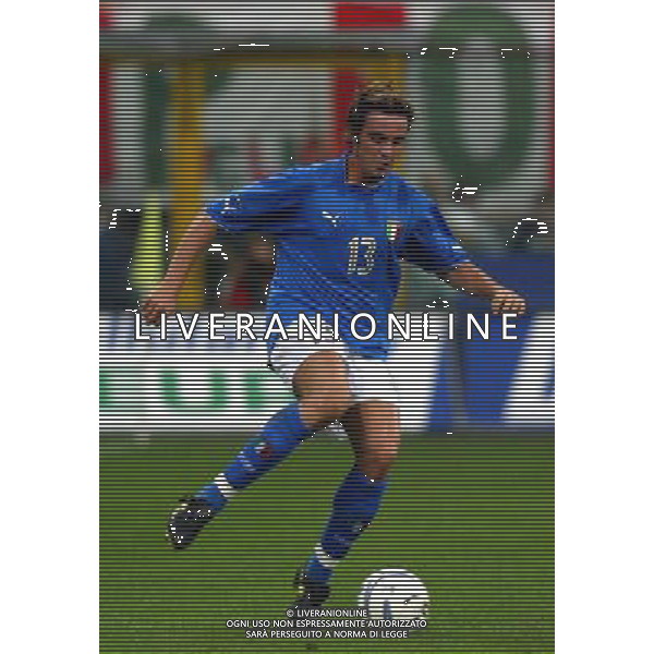 NAZIONALE ITALIANA CALCIO 2004 NELLA FOTO MASSIMO ODDO AGENZIA ALDO LIVERANI