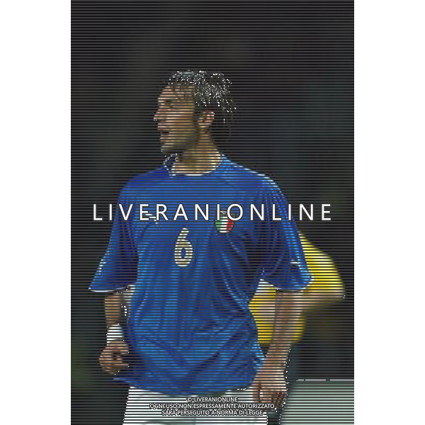 NAZIONALE ITALIANA CALCIO 2004 NELLA FOTO NICOLA LEGROTTAGLIE AGENZIA ALDO LIVERANI