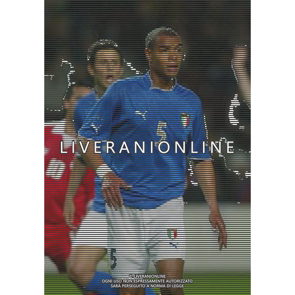 NAZIONALE ITALIANA CALCIO 2004 NELLA FOTO MATTEO FERRARI AGENZIA ALDO LIVERANI