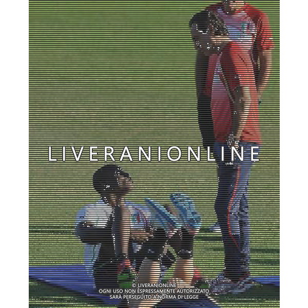 Raduno Nazionale Italiana a Coverciano Firenze - 03.10.2011 Allenamento Nella Foto:balotelli-prandelli /Ph.Vitez-Ag. Aldo Liverani