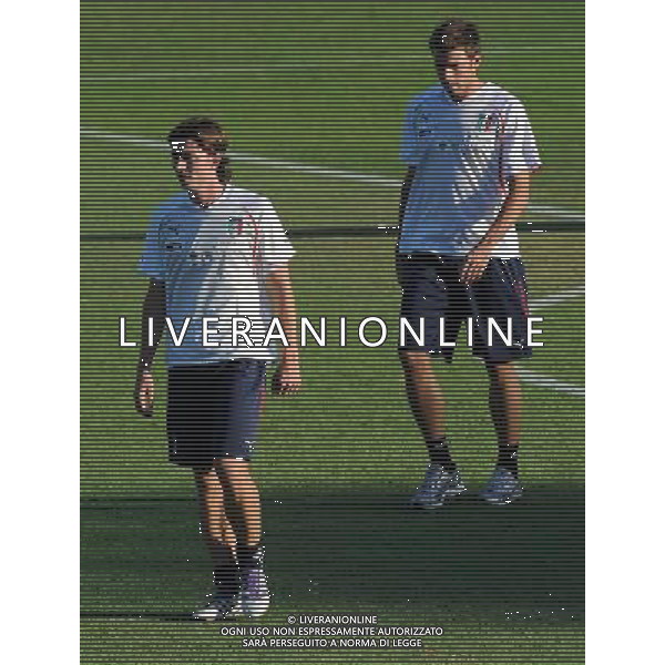 Raduno Nazionale Italiana a Coverciano Firenze - 03.10.2011 Allenamento Nella Foto:montolivo barzagli /Ph.Vitez-Ag. Aldo Liverani