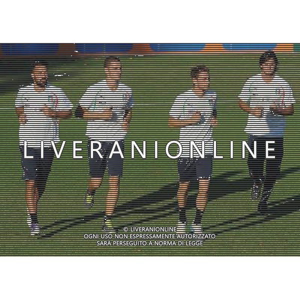 Raduno Nazionale Italiana a Coverciano Firenze - 03.10.2011 Allenamento Nella Foto:marchisio cassani bonucci aquilani /Ph.Vitez-Ag. Aldo Liverani