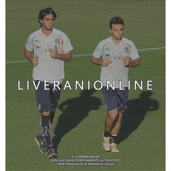 Raduno Nazionale Italiana a Coverciano Firenze - 03.10.2011 Allenamento Nella Foto:aquilani rossi /Ph.Vitez-Ag. Aldo Liverani