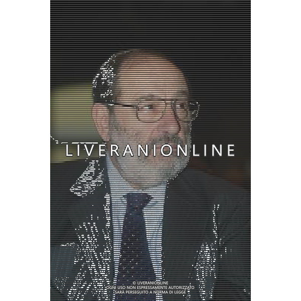 MILANO 4/5/2004 SPAZIO KRIZIA VIA MANIN, 21 INCONTRO CON GIOVANNI SARTORI IN OCCASIONE DELLA PUBBLICAZIONE DEL SUO LIBRO: -MALA TEMPORA- NELLA FOTO UMBERTO ECO FOTO MARIO ROMANO/AG ALDO LIVERANI