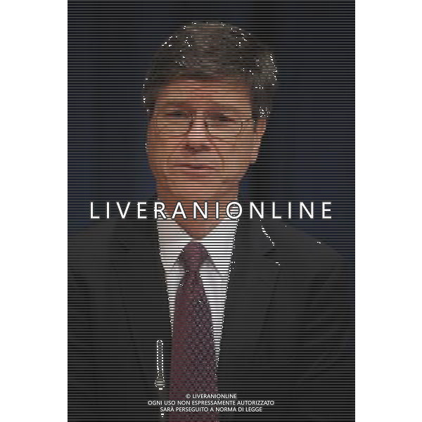 Press conference for the United Nations Press Corps entitled, \'Millennium Villages, on Track to Reach 2015 Goals, Announce Major New Donor Commitments\' Professor Jeffrey Sachs, Director of the Earth Institute, Columbia University. © Dennis Van Tine- LFI - PHOTOSHOT - AG. ALDO LIVERANI SAS ITALY ONLY