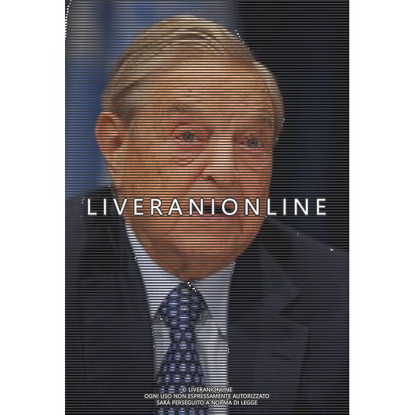 Press conference for the United Nations Press Corps entitled, \'Millennium Villages, on Track to Reach 2015 Goals, Announce Major New Donor Commitments\' George Soros, Founder and Chairman of the Open Society Foundation © Dennis Van Tine - LFI - PHOTOSHOT - AG. ALDO LIVERANI SAS ITALY ONLY