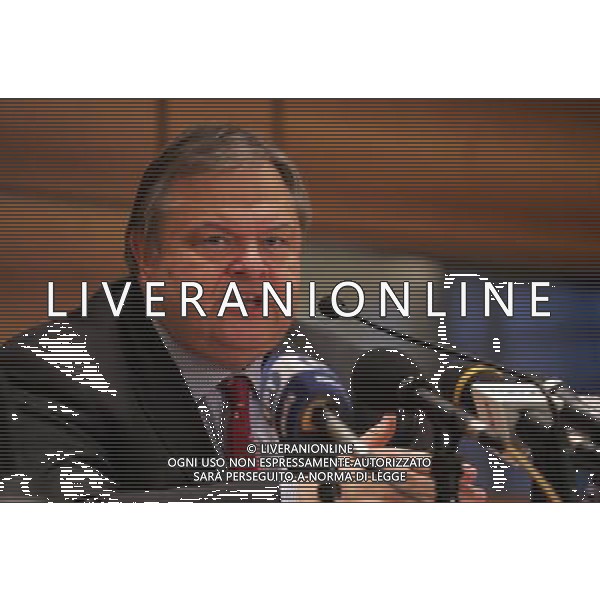 (111004) -- ATHENS, Oct. 4, 2011 () -- Greek Deputy Prime Minister and Finance Minister Evangelos Venizelos speaks during a press conference in Athens Oct. 4, 2011. Greek cash reserves are adequate to cover the country\'s financial needs up to mid-November, Evangelos Venizelos assured on Tuesday. (/Marios Lolos) (nxl) AG ALDO LIVERANI S A S ONLY ITALY