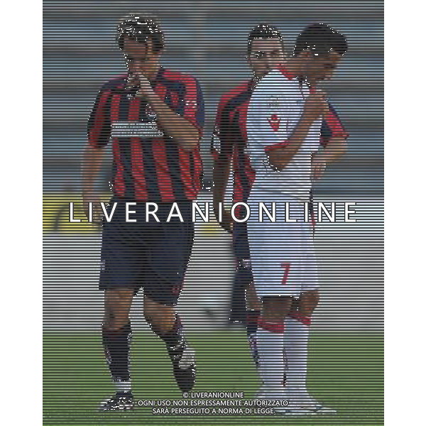 Lega Pro 1Â° Divisione Girone B 2011/2012 6Â°Giornata Reggio Emilia - 09.10.2011 Carpi-Taranto Nella Foto:di deo guido esulta delusione concas fabio /Ph.Vitez-Ag. Aldo Liverani