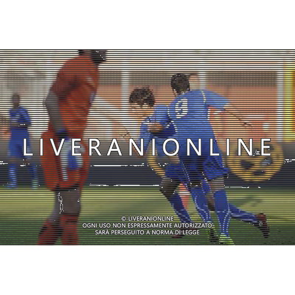 Rieti - 11/10/2011 - Stadio Centro d Italia-Manlio Scopigno - Qualificazioni Europeo Under 21 - Italia vs Turchia - nella foto: l\'esultanza di Riccardo Saponara dopo il gol Â© Fabrizio Corradetti - Ag. Aldo Liverani sas