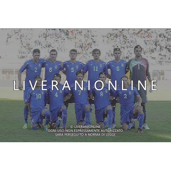 Rieti - 11/10/2011 - Stadio Centro d Italia-Manlio Scopigno - Qualificazioni Europeo Under 21 - Italia vs Turchia - nella foto: la formazione dell\'Italia Under 21 Â© Fabrizio Corradetti - Ag. Aldo Liverani sas