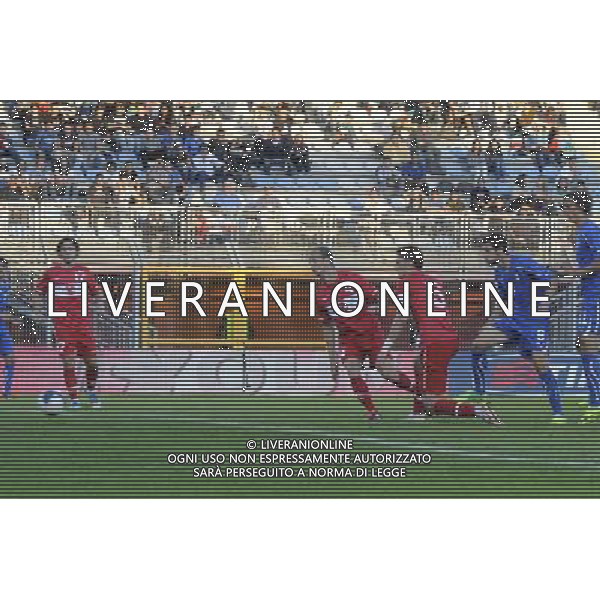 Rieti - 11/10/2011 - Stadio Centro d Italia-Manlio Scopigno - Qualificazioni Europeo Under 21 - Italia vs Turchia - nella foto: il gol di mattia destro Â© Fabrizio Corradetti - Ag. Aldo Liverani sas