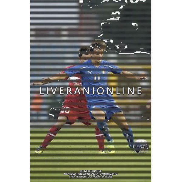 Rieti - 11/10/2011 - Stadio Centro d Italia-Manlio Scopigno - Qualificazioni Europeo Under 21 - Italia vs Turchia - nella foto: manolo gabbiadini Â© Fabrizio Corradetti - Ag. Aldo Liverani sas