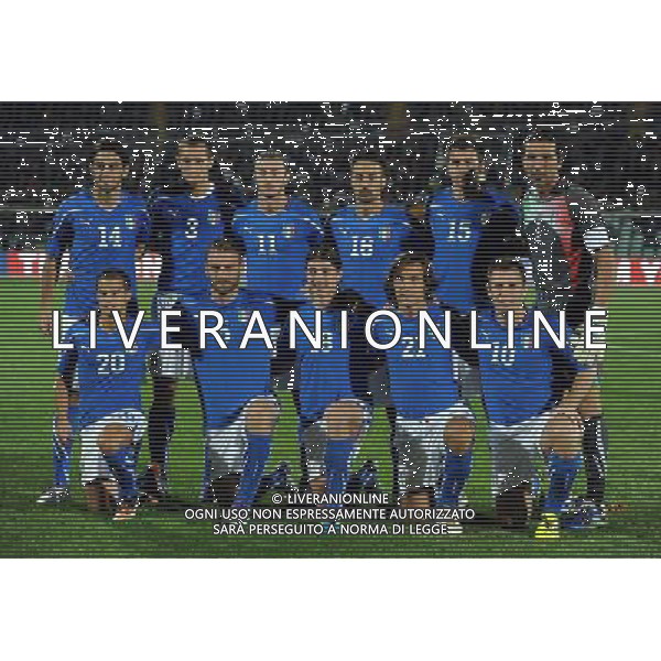 Qualificazioni ai Campionati Europei UEFA EURO 2012 Gruppo C Pescara - 11.10.2011 Italia-Irlanda del Nord Nella Foto:italia squadra formazione /Ph.Vitez-Ag. Aldo Liverani