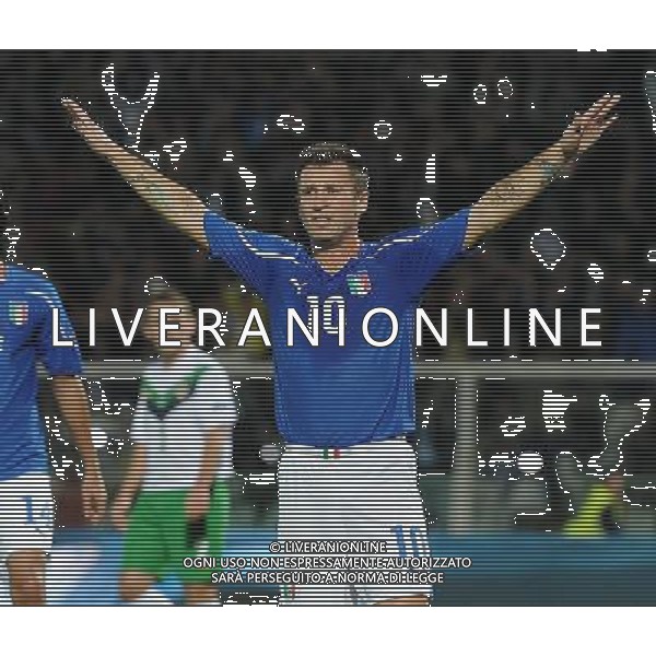 Qualificazioni ai Campionati Europei UEFA EURO 2012 Gruppo C Pescara - 11.10.2011 Italia-Irlanda del Nord Nella Foto: esultanza di cassano antonio dopo il gol /Ph.Vitez-Ag. Aldo Liverani