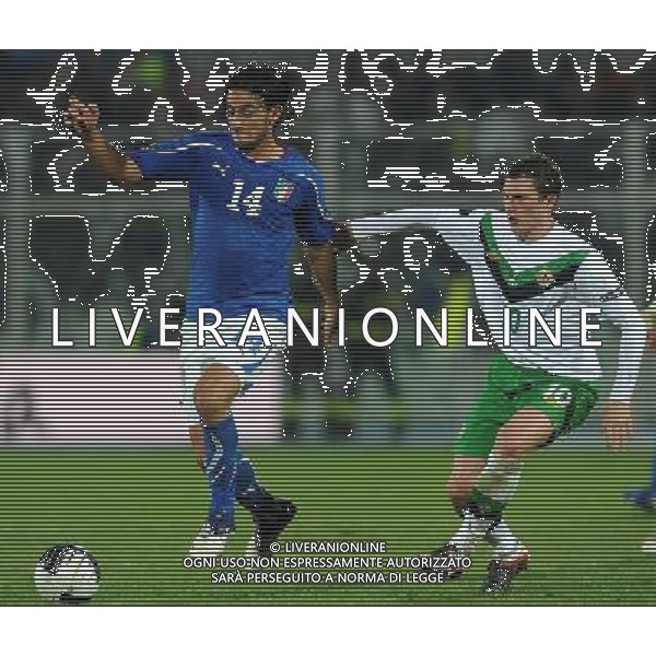 Qualificazioni ai Campionati Europei UEFA EURO 2012 Gruppo C Pescara - 11.10.2011 Italia-Irlanda del Nord Nella Foto: alberto aquilani-evans /Ph.Vitez-Ag. Aldo Liverani