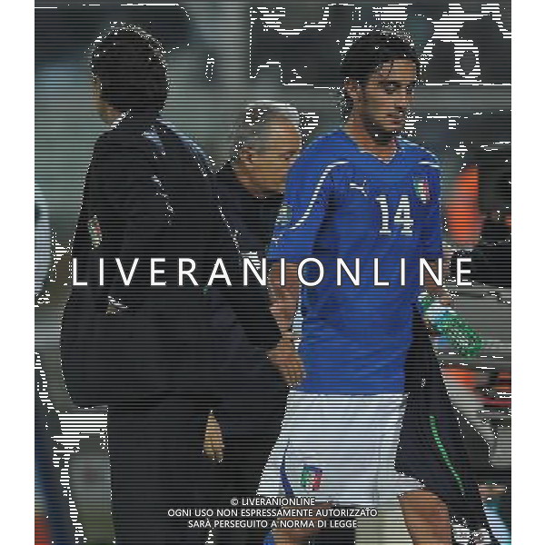 Qualificazioni ai Campionati Europei UEFA EURO 2012 Gruppo C Pescara - 11.10.2011 Italia-Irlanda del Nord Nella Foto:prandelli cesare e alberto aquilani /Ph.Vitez-Ag. Aldo Liverani
