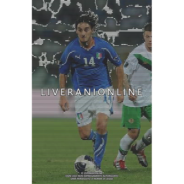 Qualificazioni ai Campionati Europei UEFA EURO 2012 Gruppo C Pescara - 11.10.2011 Italia-Irlanda del Nord Nella Foto:Alberto Aquilani /Ph.Vitez-Ag. Aldo Liverani