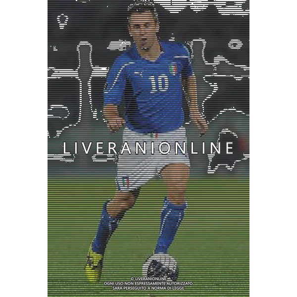 Qualificazioni ai Campionati Europei UEFA EURO 2012 Gruppo C Pescara - 11.10.2011 Italia-Irlanda del Nord Nella Foto:Antonio Cassano /Ph.Vitez-Ag. Aldo Liverani