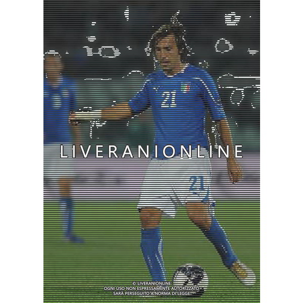 Qualificazioni ai Campionati Europei UEFA EURO 2012 Gruppo C Pescara - 11.10.2011 Italia-Irlanda del Nord Nella Foto:Andrea Pirlo /Ph.Vitez-Ag. Aldo Liverani